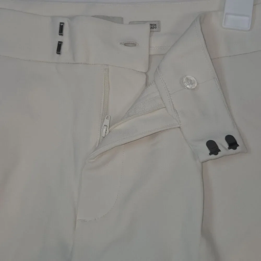 A New Day Women's High Rise Tailored Shorts Dog Bone/Cream Size 2 NWT